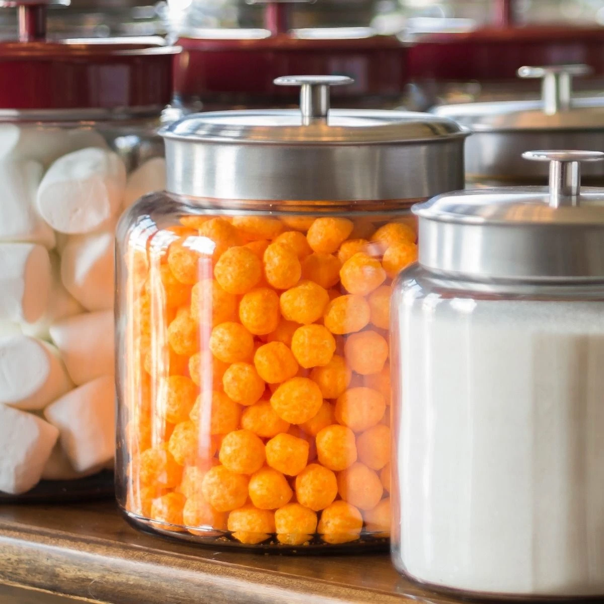 Anchor Hocking Montana Jar With Brushed Metal Lid, 48 Oz 4 Anchor Hocking Montana Jar With Brushed Metal Lid, 48 Oz - Image 2