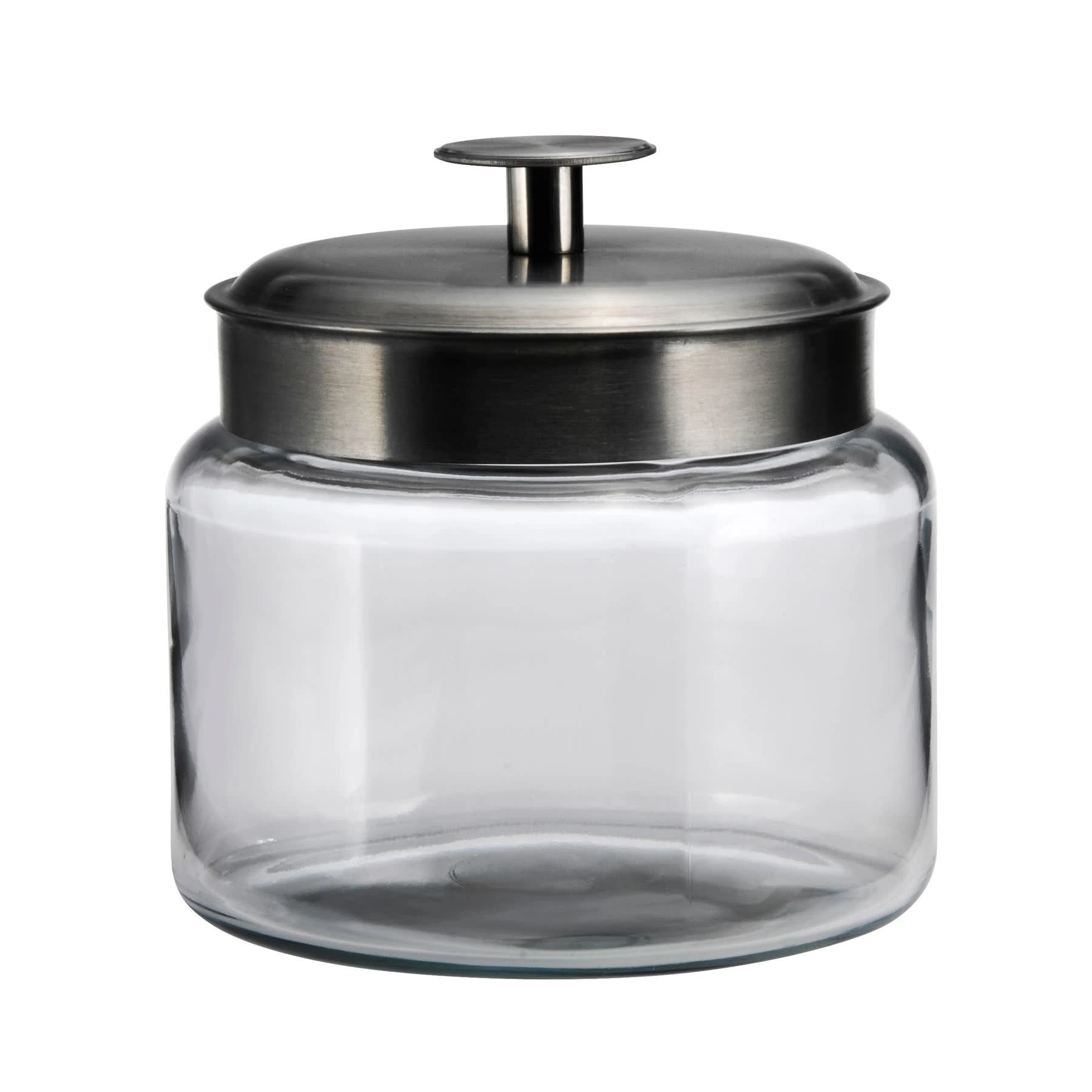 Anchor Hocking Montana Jar With Brushed Metal Lid, 48 Oz 3 Anchor Hocking Montana Jar With Brushed Metal Lid, 48 Oz