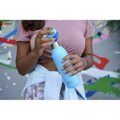 Built 18-Ounce Cascade Double Wall Stainless Steel Blue Water Bottle 5 Built 18-Ounce Cascade Double Wall Stainless Steel Blue Water Bottle -OXO shop built 18 ounce cascade double wall stainless steel 1