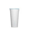 Corkcicle Insulated Tumbler, Ceramic White/Powder Blue 16 Oz