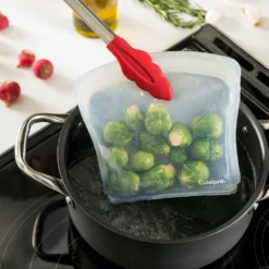 Cuisipro Reusable Transparent Silicone Bag, 2L -OXO shop cuisipro cuisipro reusable transparent silicone ba 7