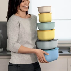 Guzzini STORE&MORE - Shallow Airtight Fridge/freezer/microwave Containers, M, Clay -OXO shop guzzini guzzini store more shallow airtight fridge 11