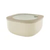 Guzzini STORE&MORE - Shallow Airtight Fridge/freezer/microwave Containers, L, Clay