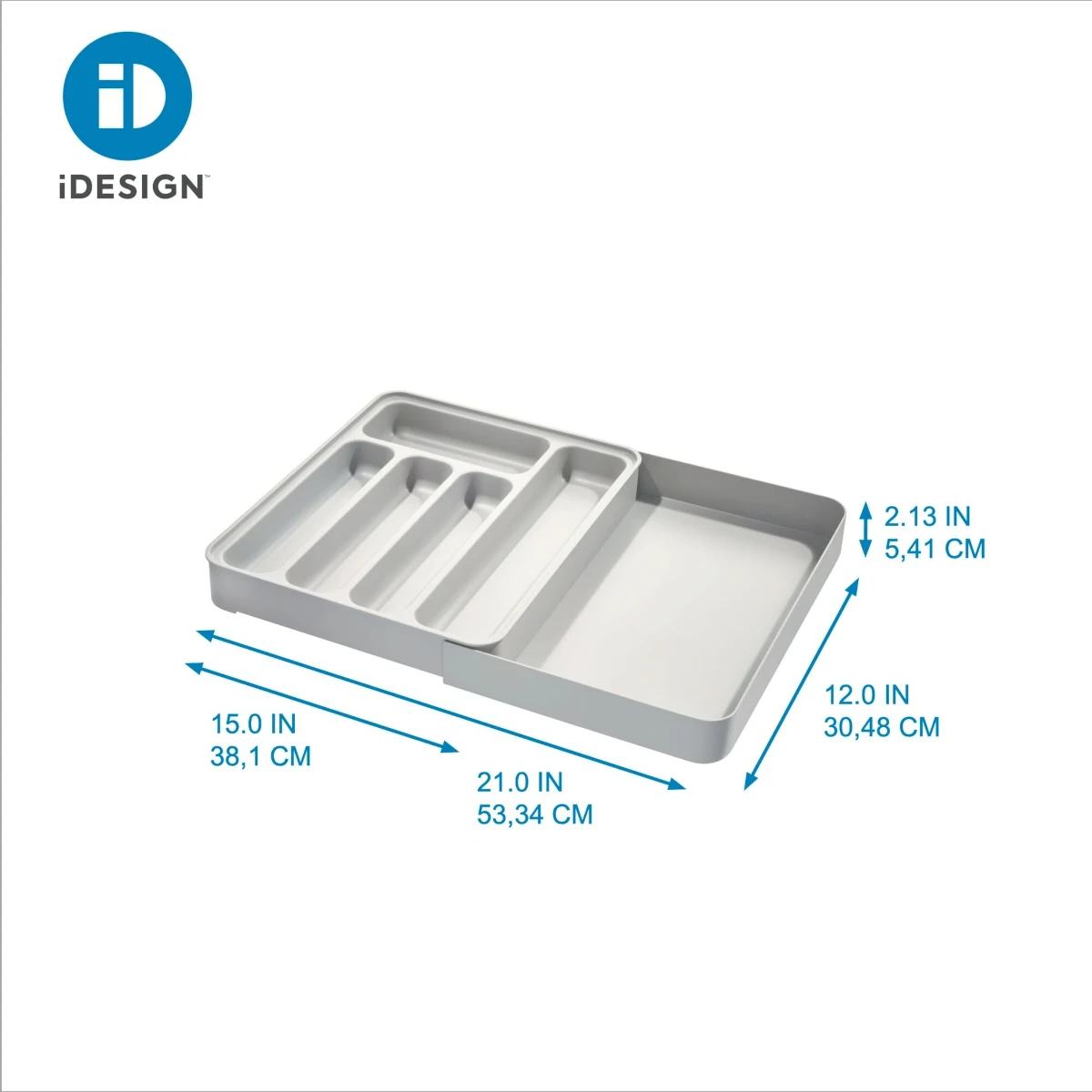 Interdesign ECO Plastic Expandable Kitchen Drawer Organizer Bin 5 Interdesign ECO Plastic Expandable Kitchen Drawer Organizer Bin - Image 3