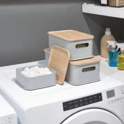 Interdesign ECO Plastic 8.4'' Medium Storage Bin -OXO shop interdesign interdesign eco plastic 84 medium stor 4