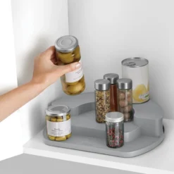 CupboardStore™ 3-Tiered Rotating Organizer By Joseph Joseph -OXO shop joseph joseph cupboardstore 3 tiered rotating orga 3