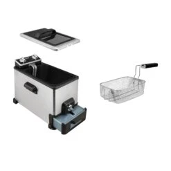 Kalorik Stainless Steel 4.2 Quart Deep Fryer With Oil Filtration XL -OXO shop kalorik kalorik stainless steel 42 quart deep frye 3