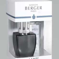 Lampe Berger June Grey Satin Lamp Gift Set - Aloe Vera Water 5 Lampe Berger June Grey Satin Lamp Gift Set - Aloe Vera Water -OXO shop lampe berger de paris lampe berger june grey satin 1