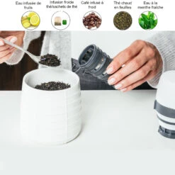 Mennä One Onyx Tea Infuser 12 Oz -OXO shop mennae one onyx tea infuser 12 oz 4