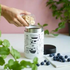 17 Oz. Insulated Food Container ''Purr Party'' -OXO shop now designs 17 oz insulated food container purr pa 2