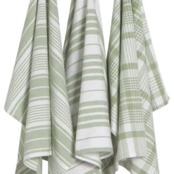 Now Designs Jumbo Sage Green Dishtowels, Set Of 3