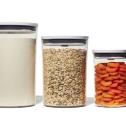 OXO Good Grips 3-Piece POP Round Canister Set -OXO shop oxo oxo good grips 3 piece pop round canister set 1