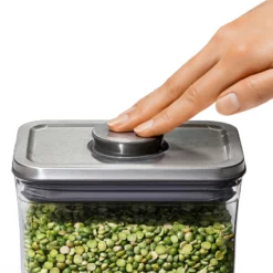 Oxo Steel POP 2.0 Small Short Rectangle Container 1.6 L -OXO shop oxo oxo steel pop 20 small short rectangle contain 2