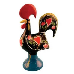 Portugal Imports The Good Luck Rooster 14cm Barcelos Black Metal Collection -OXO shop portugal imports the good luck rooster 14cm barcel 2