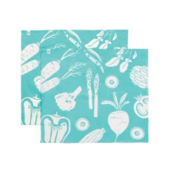 Ricardo Set Of 2 Large Turquoise Reusable Food Wraps