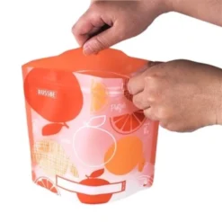 Russbe Reusable Snack & Sandwich Bags - Set Of 4 Orange -OXO shop russbe reusable snack sandwich bags set of 4 orang 1