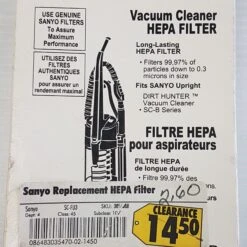 Sanyo SC-FU3 Vacuum Cleaner Hepa Filter - New