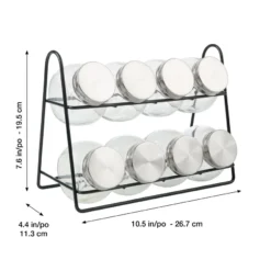 Marshall 8 Bottle Spice Rack -OXO shop trudeau marshall 8 bottle spice rack 1
