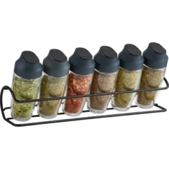 TRUDEAU 6 BOTTLE HORIZONTAL SPICE RACK -OXO shop trudeau trudeau 6 bottle horizontal spice rack 1