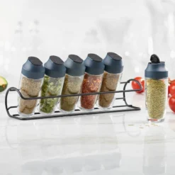 TRUDEAU 6 BOTTLE HORIZONTAL SPICE RACK -OXO shop trudeau trudeau 6 bottle horizontal spice rack 2