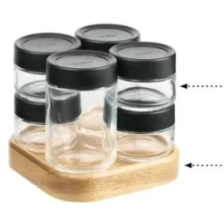 Trudeau 6 Bottle Rotating Spice Rack -OXO shop trudeau trudeau 6 bottle rotating spice rack 1