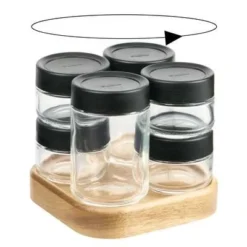 Trudeau 6 Bottle Rotating Spice Rack -OXO shop trudeau trudeau 6 bottle rotating spice rack 2