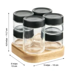 Trudeau 6 Bottle Rotating Spice Rack -OXO shop trudeau trudeau 6 bottle rotating spice rack 4